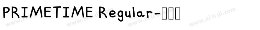 PRIMETIME Regular字体转换